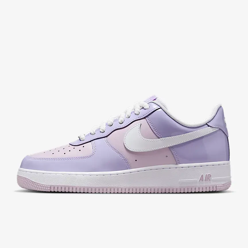 Nike耐克男子Air Force 1 ’07粉紫休闲低帮板鞋HV9405-500