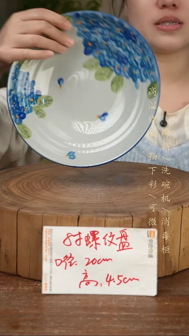 碗瓷景德镇手工手绘高温瓷釉下彩