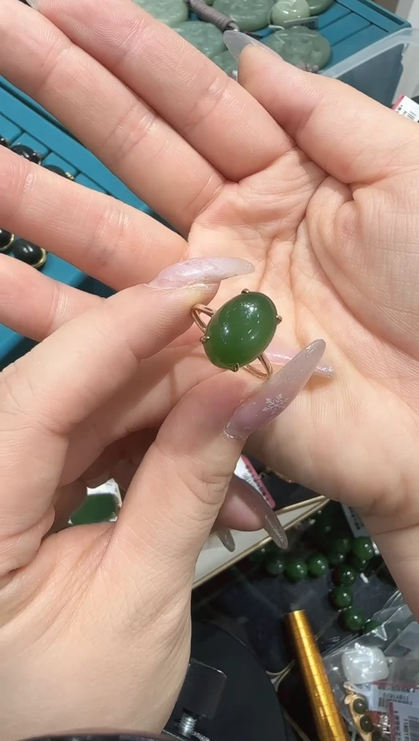 【闪购商品】和田玉戒指/多样性发未镶嵌R126
