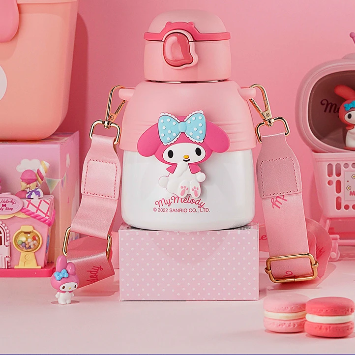 【省钱哥拼手速】圆墩墩保温杯布丁狗美乐蒂可爱吸管水杯