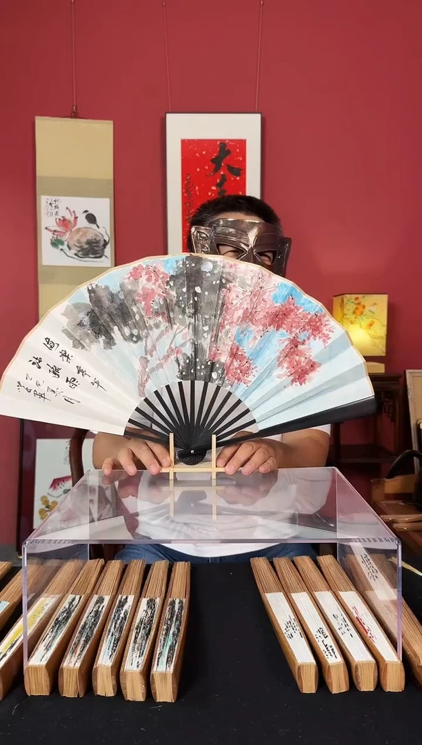 国画孙学军折扇作品