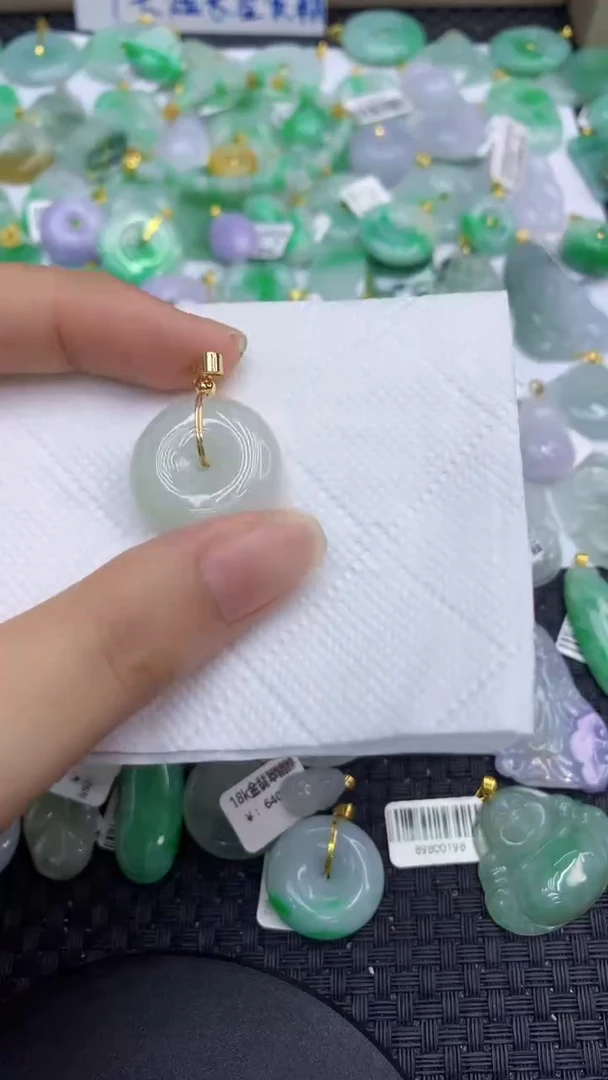 颈饰未镶嵌翡翠天然缅甸A货翡翠