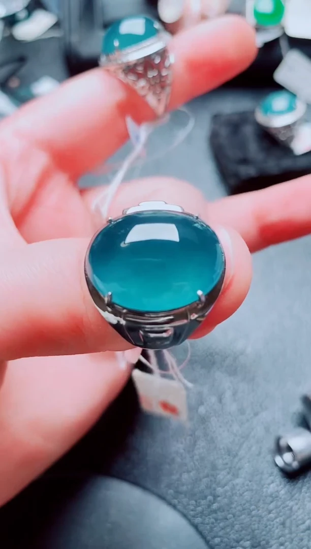 银S925镶嵌戒指翡翠1111