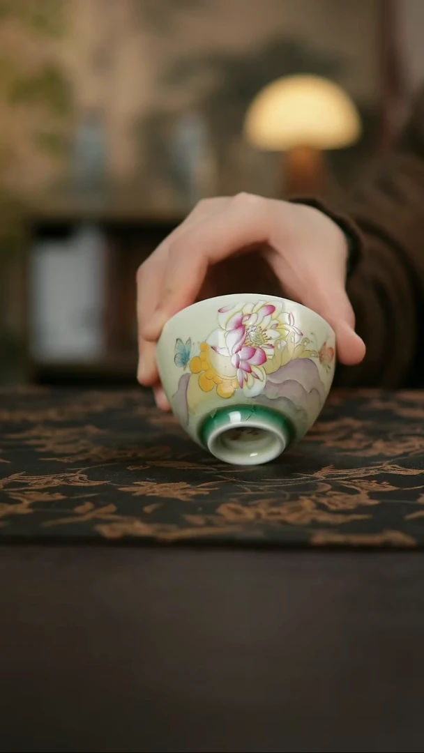 景德镇陶瓷杯碗柴烧多人