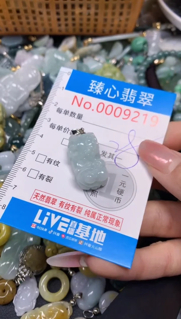 【闪购商品】翡翠颈饰未镶嵌含绳0009219
