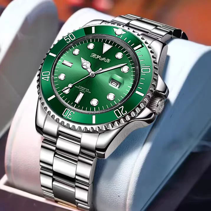 时尚男士商务轻奢高档腕表绿色款5801 P