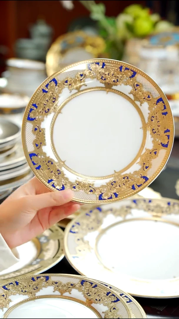 36%以上骨粉骨瓷8英寸平盘  1个