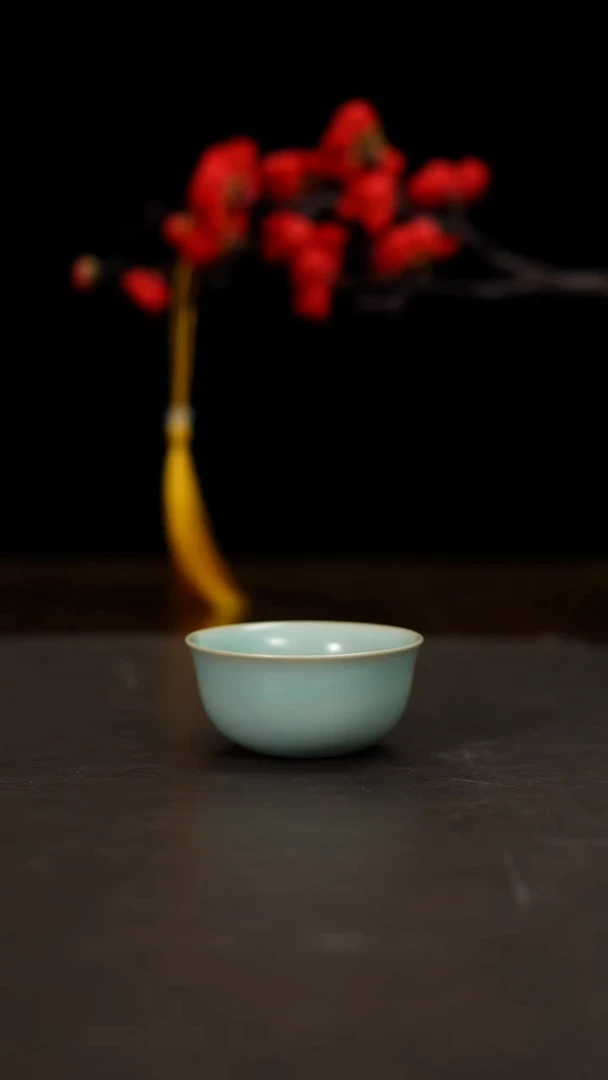 摆件汝瓷仿古鸡缸杯888