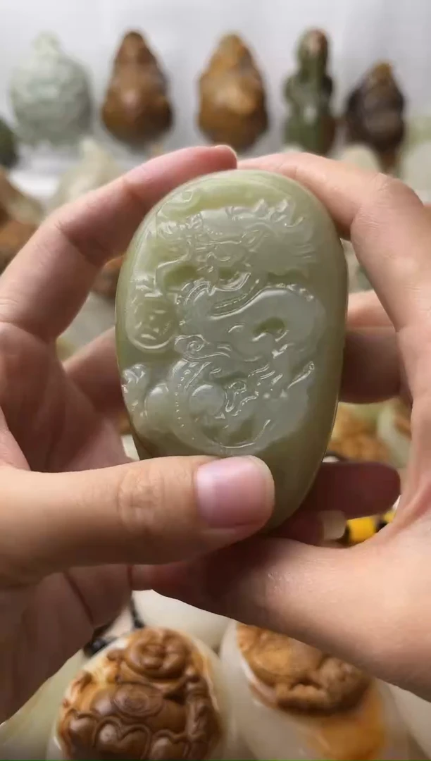 石材古青石棉纹正常不退换龙微瑕