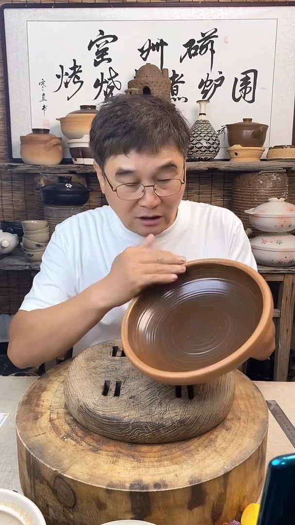 土陶复古土菜钵（无盖）干烧不裂（26厘米口径）