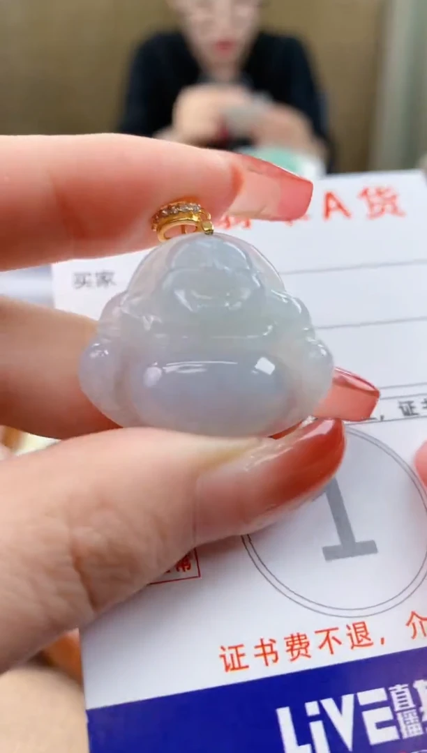 颈饰未镶嵌翡翠天然A货翡翠挂件