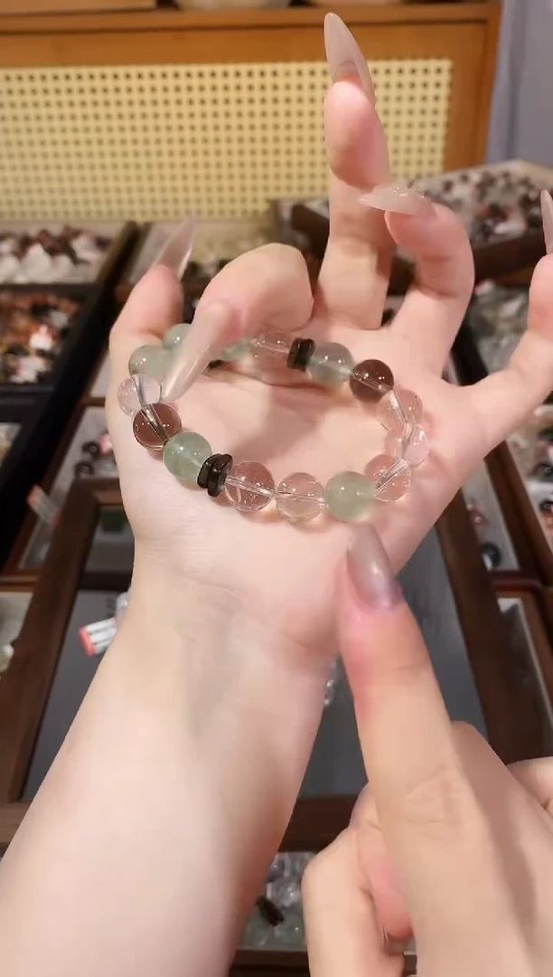未镶嵌手链烟晶手串