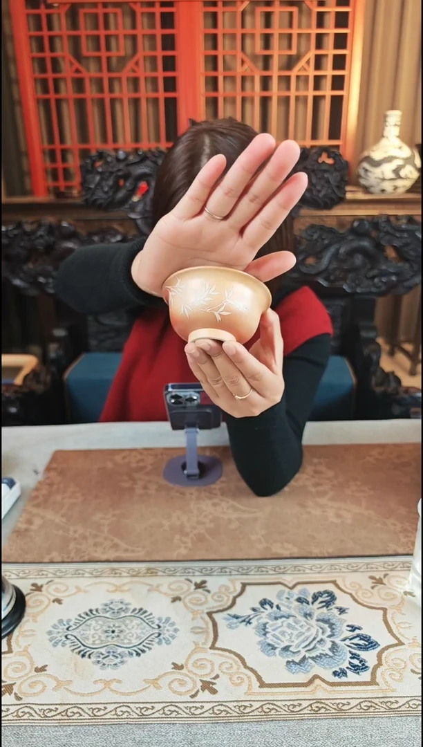 【闪购商品】杯宁封窑柴烧压手杯