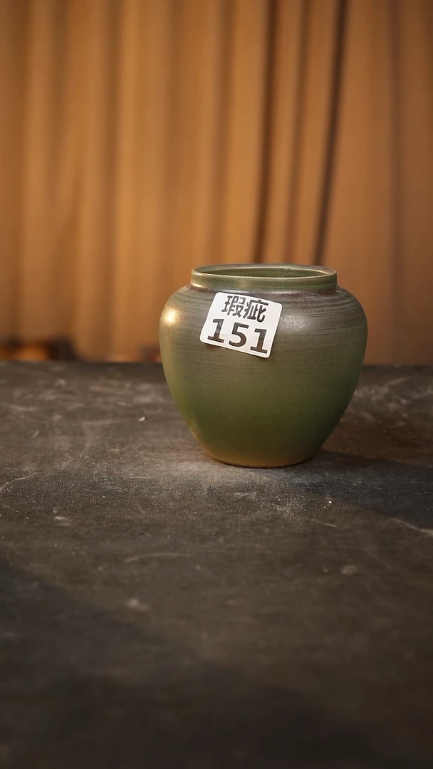 【闪购商品】瓷片 151泥泥手工花盆口7高9