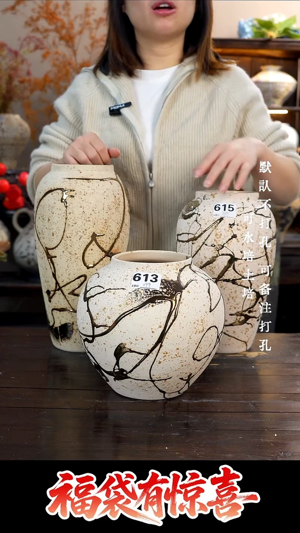 摆件陶01景德镇高档陶瓷花瓶
