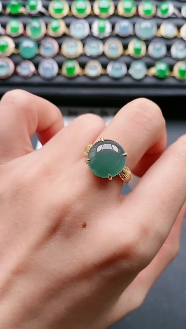 【闪购商品】翡翠戒指银S925镶嵌11111