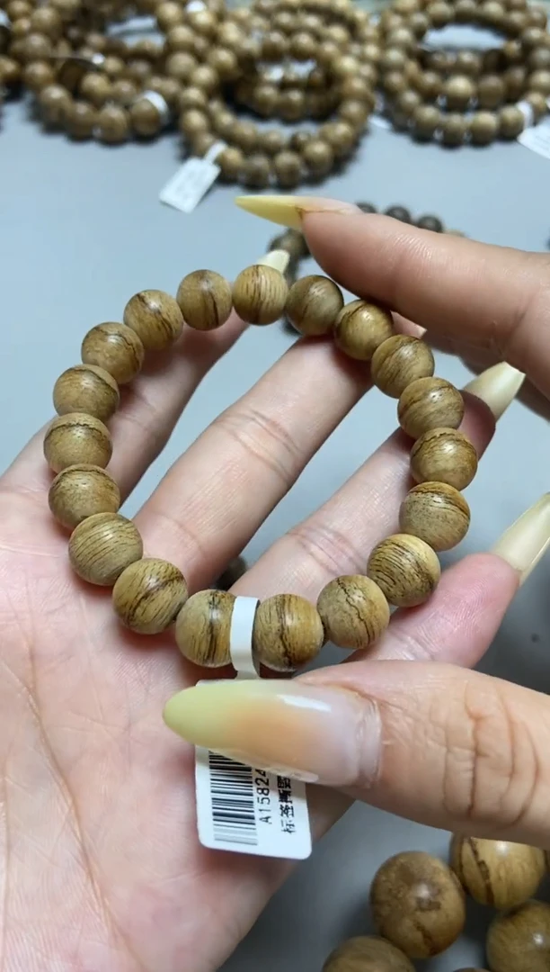 沉香手串达拉干圆珠单圈1.1虎皮多样性发其一