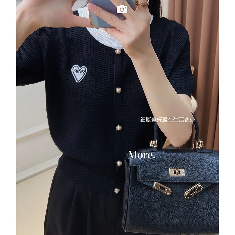 【黑色】2794超柔软新款高品质圆领短袖上衣