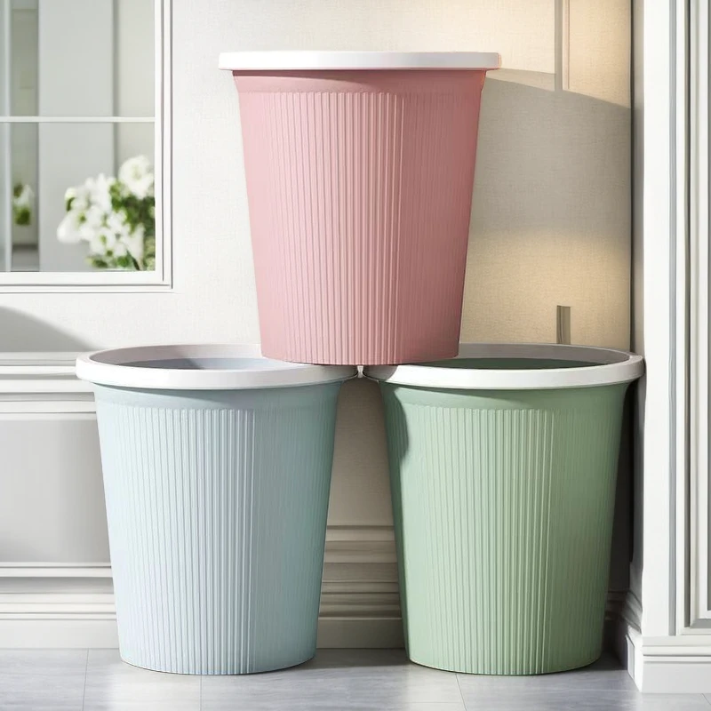 【万达撤柜】垃圾桶塑料厨房垃圾桶加厚家用卫生间大容量客厅压圈简