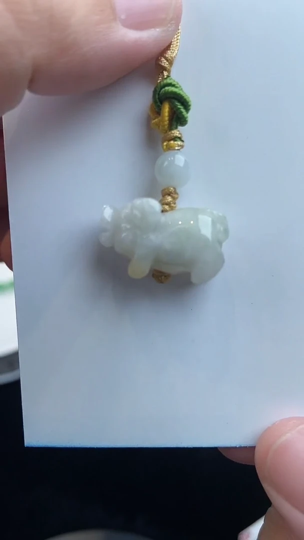 翡翠未镶嵌吊坠(赠链)1