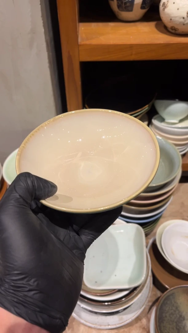 【闪购商品】瓷片972 只此青绿圆口碗1个