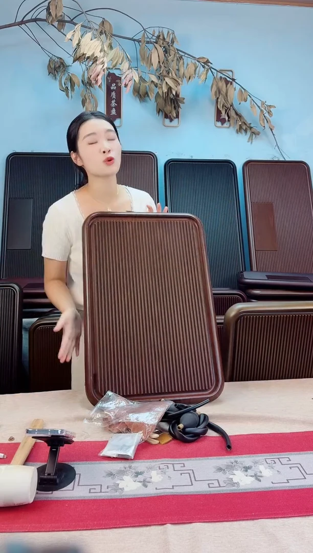 林*@大海黄色款式茶盘60*40*4+九杯