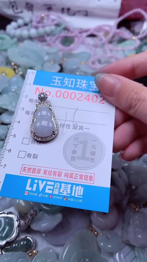 翡翠未镶嵌吊坠(不含链)2402