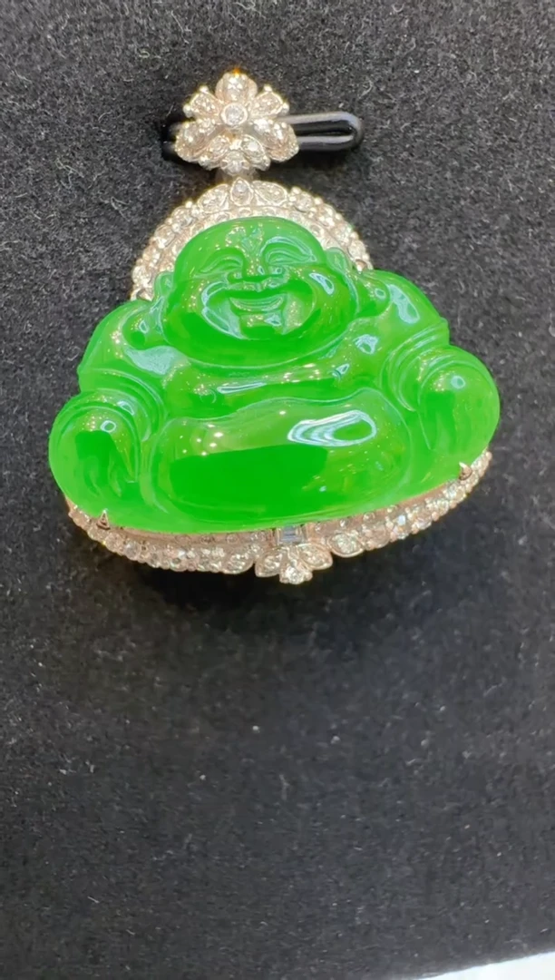 吊坠(不含链)18K金镶嵌翡翠多样性团购发一件