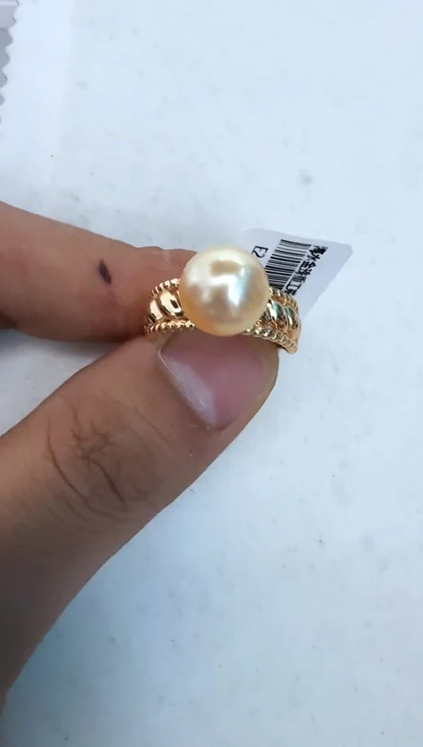 【闪购商品】海水珍珠戒指银S925镶嵌戒指