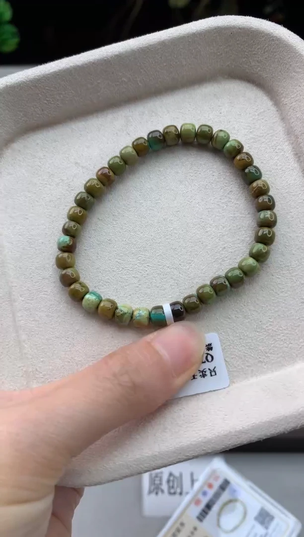 未镶嵌绿松石手串E112