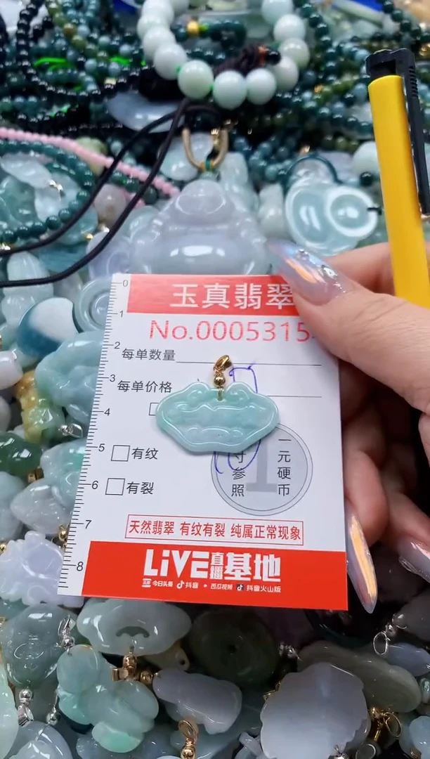 翡翠未镶嵌吊坠(不含链)5315
