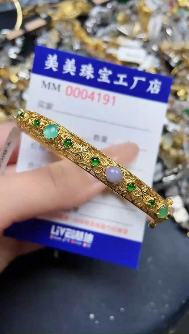 【闪购商品】翡翠颈饰银S925镶嵌4191