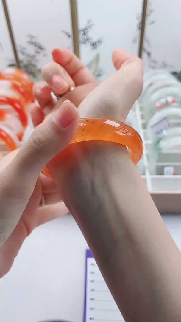 石英质玉手镯未镶嵌L32微色差58.8mm