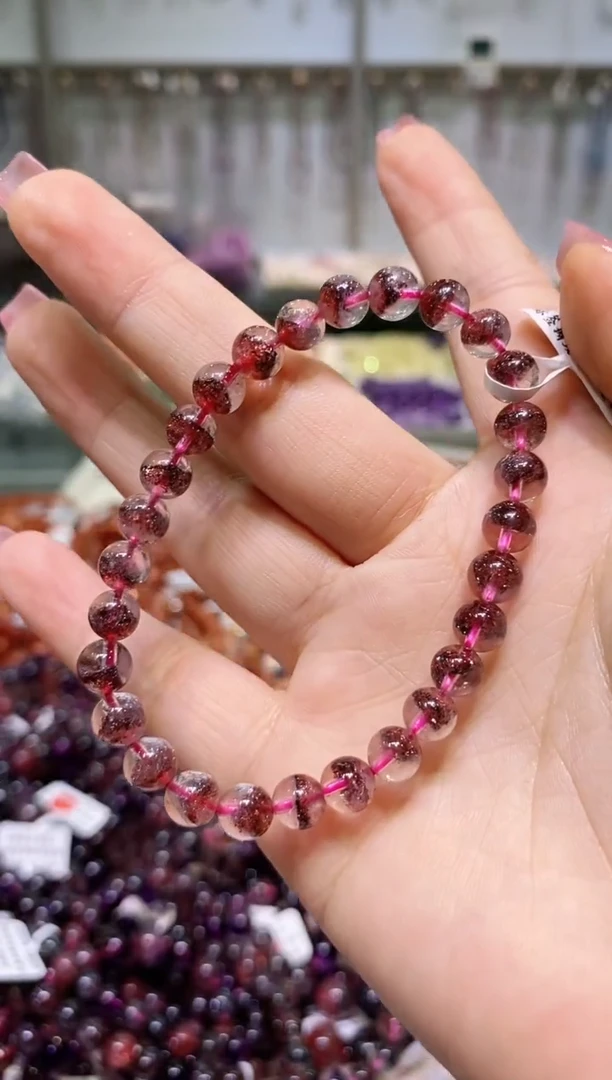 未镶嵌手链水晶多样性发其一金草莓7+