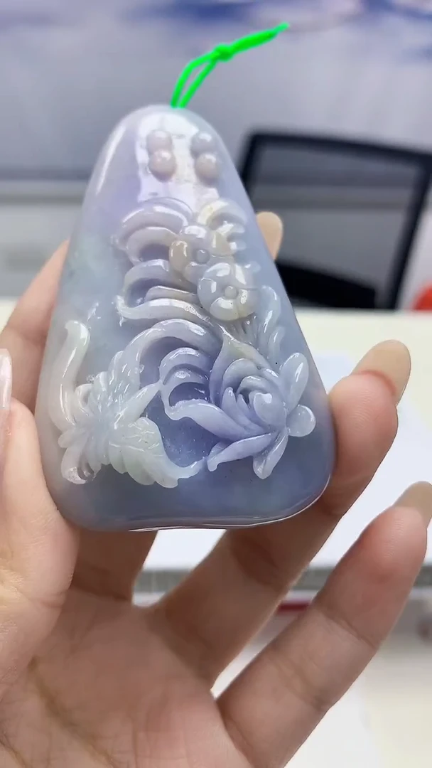 未镶嵌定制翡翠4868xx-毛货挂件46
