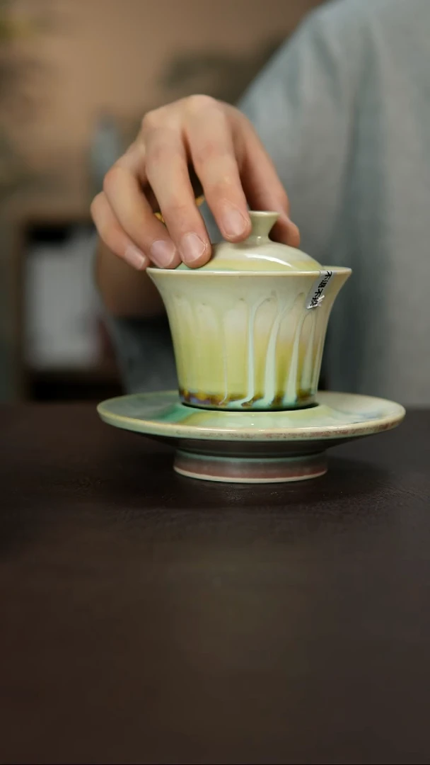 杯景德镇陶瓷杯碗柴烧瑕疵