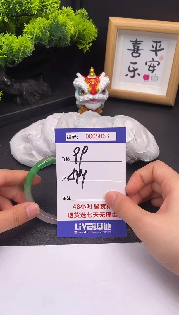 未镶嵌手镯翡翠0005063