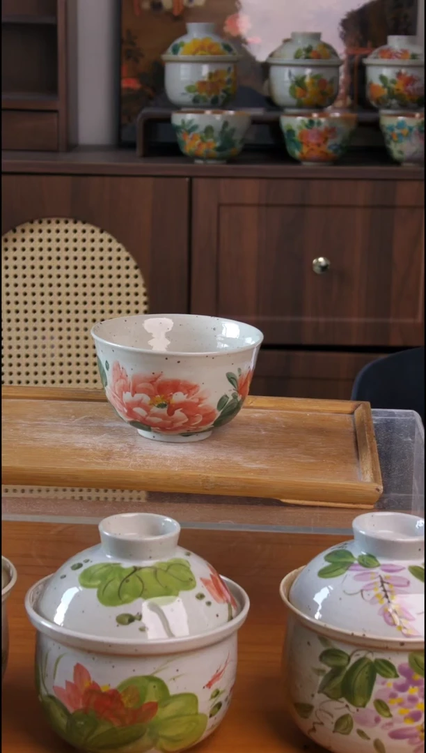 摆件景德镇高温釉下彩日用餐具