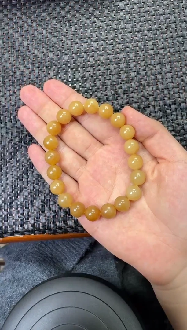 未镶嵌手串和田玉金山糖串