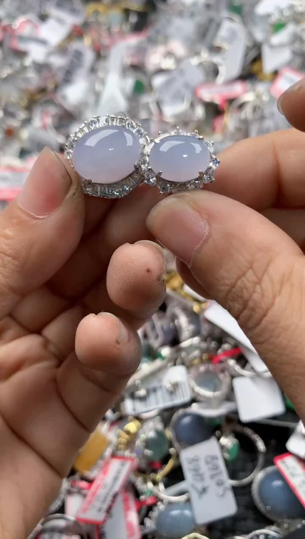 银S925镶嵌戒指翡翠15                1