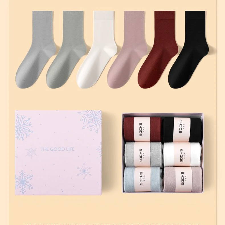 蔓伊梦【2413-ksl】冬季女士新款运动风厚款长筒袜