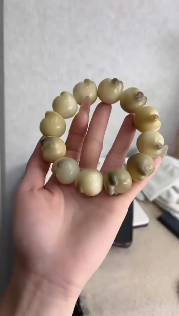 【闪购商品】菩提根/象牙果手串干磨猫爪23mm手串c58