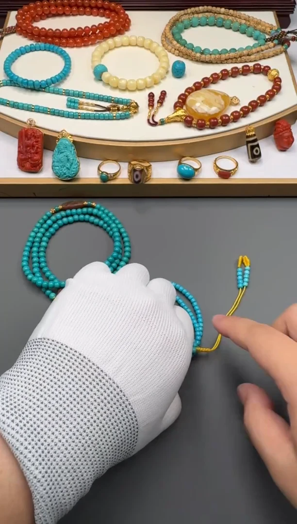 未镶嵌绿松石手串梦**～1111