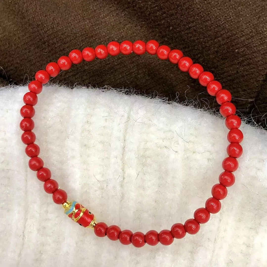 含辰砂工艺品4m朱砂锦鲤手串ZD