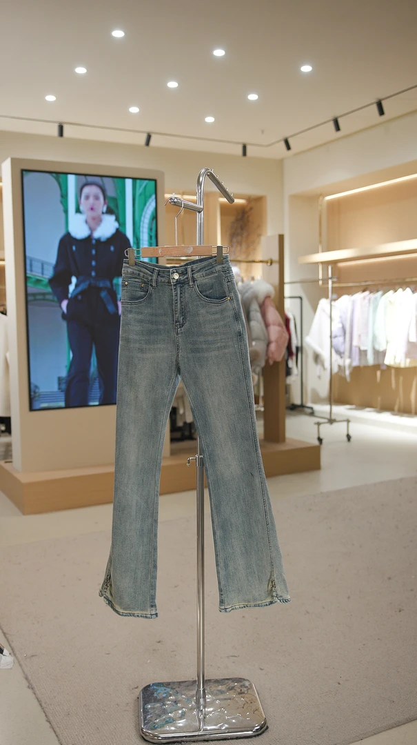 68083蓝  常规款百搭气质牛仔裤女装