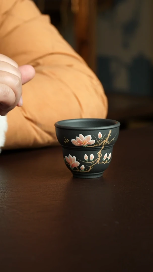 茶杯紫砂43号  宜兴紫砂原矿作品