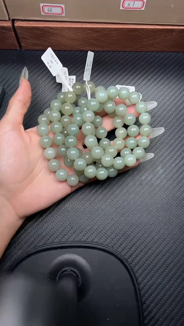 未镶嵌手串和田玉且末微色差近矿卡12手串多样性发货拍一发其一