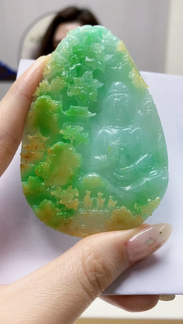 未镶嵌定制翡翠4829jw-毛货挂件131