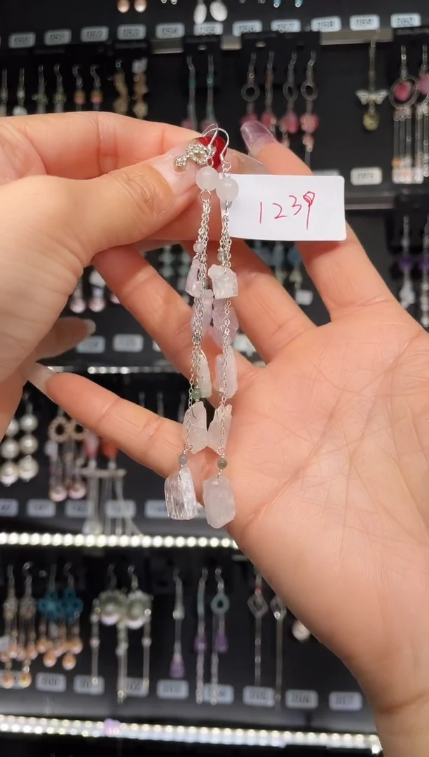【闪购商品】紫晶耳饰银S925镶嵌喜欢拍