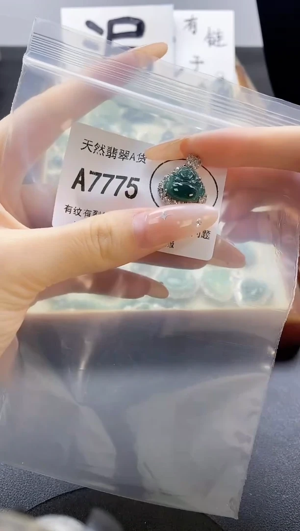 吊坠(赠链)未镶嵌翡翠天然翡翠A货